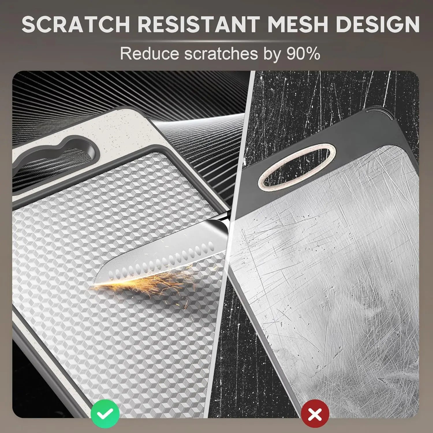 Stainless Steel Double Sided Chopping Board